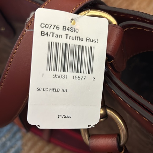 COACH TAN TRUFFLE /RUST LARGE CROSSBODY BAG NWT final price - Picture 8 of 17